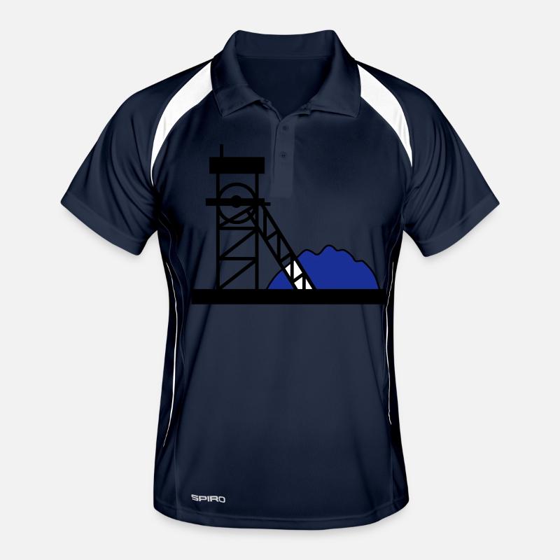 Coal mine mine gift idea work hobby Men's Polo breathable