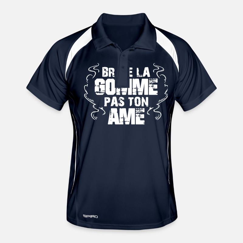 Brule la gomme Face Polo respirant Homme