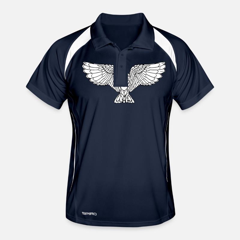 Elegant flying owl Men's Polo breathable