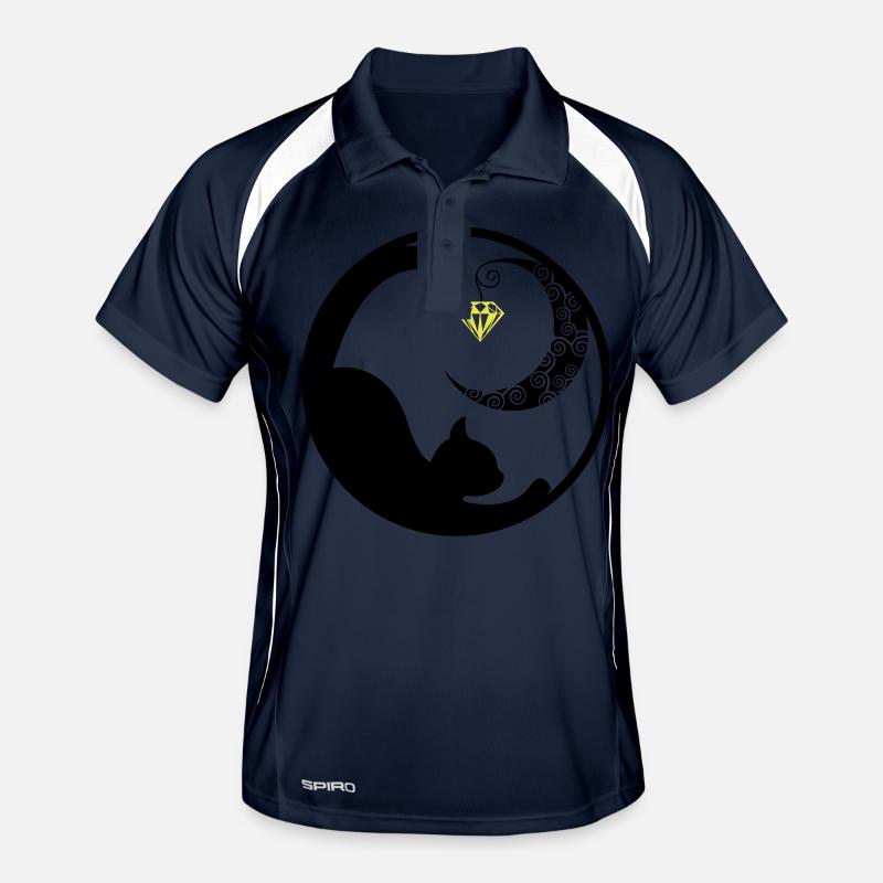 Chat Lune 02 Polo respirant Homme