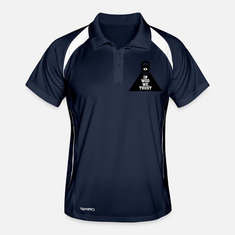 In WOD We Trust Men's Polo breathable