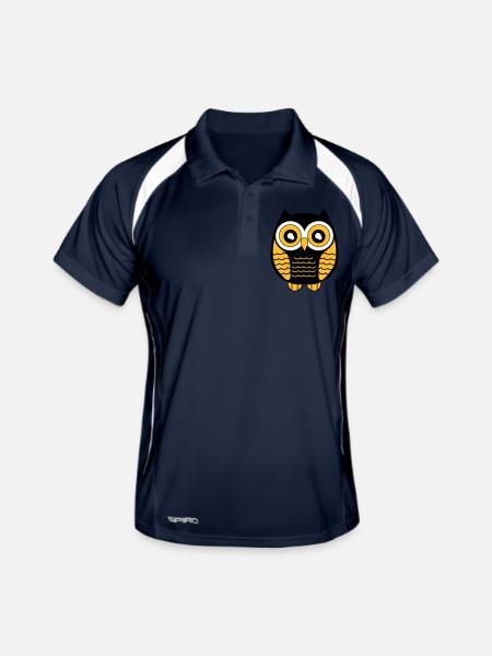 eule_02 - Men's Polo breathable - navy/white