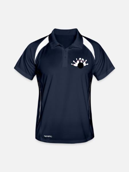 skittles - Polo respirant Homme - marine/blanc - Devant