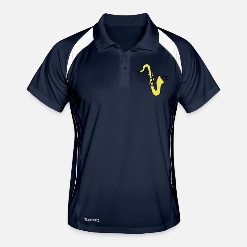 Saxophon Männer Polo atmungsaktiv