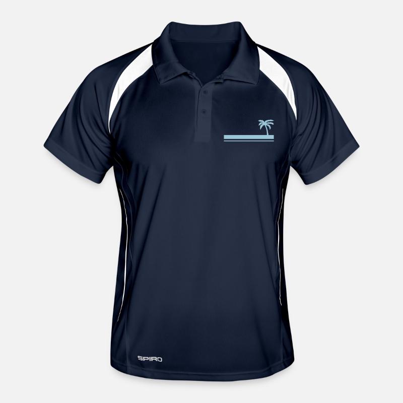 Summer Palm Tree Men's Polo breathable