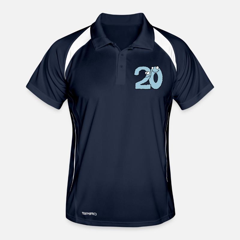 Funny 20 twenty comic monsters - Men's Polo breathable - navy/white