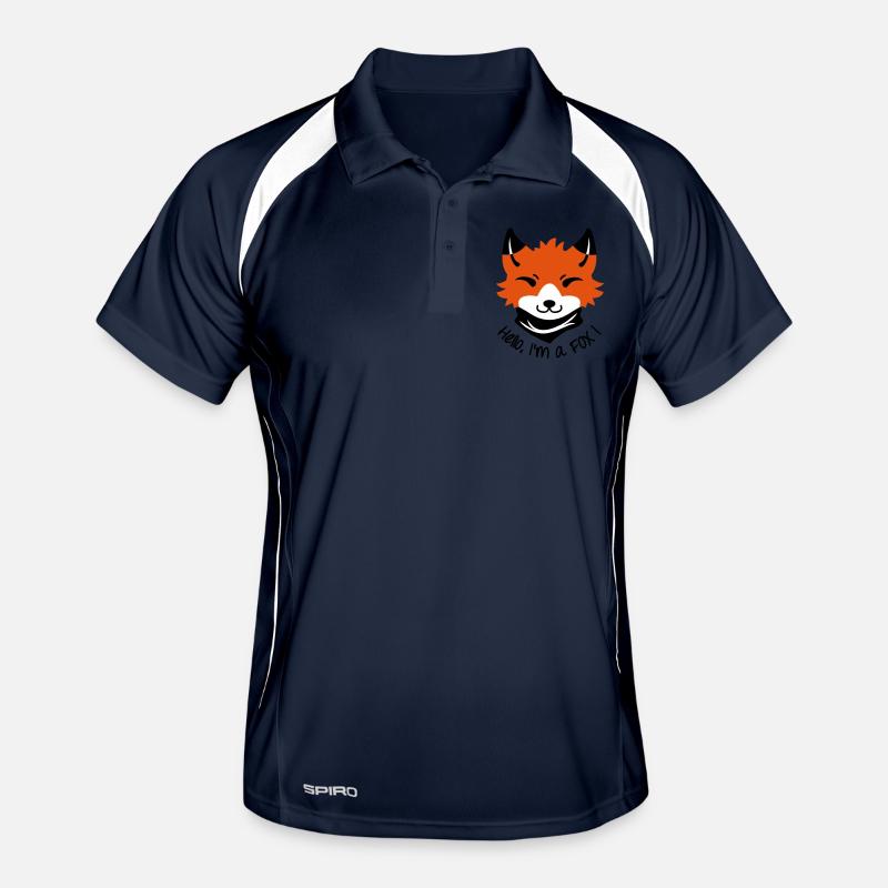 Hallo, ich bin ein Fuchs! Männer Polo atmungsaktiv