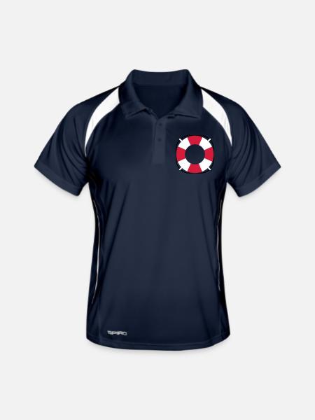 Treetanic lifebuoy - Polo respirant Homme - marine/blanc - Devant