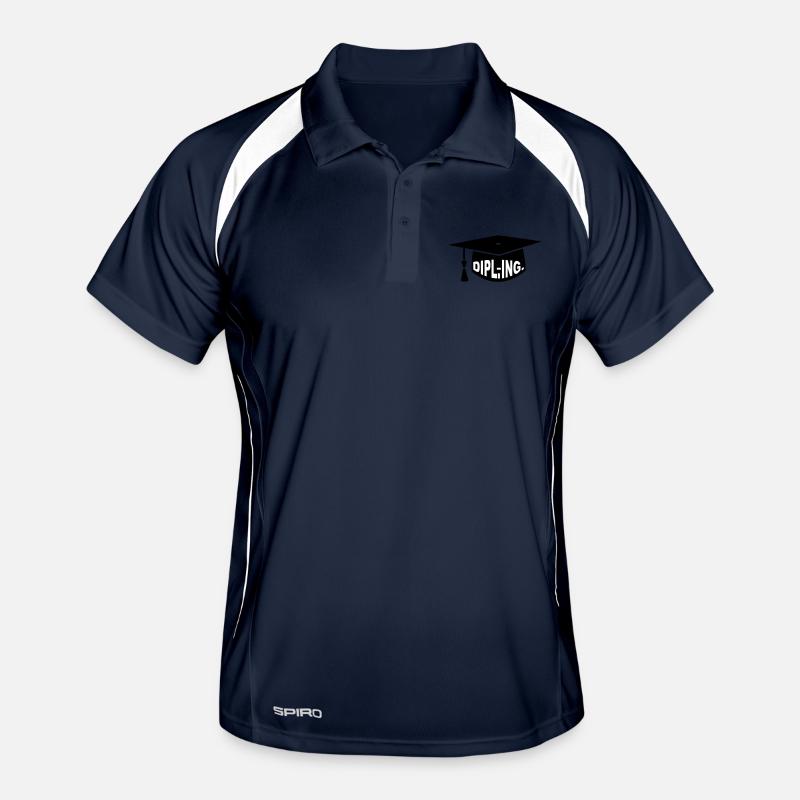 Diplom - Studium - Geschenk - Dipl. Ing. - Männer Polo atmungsaktiv