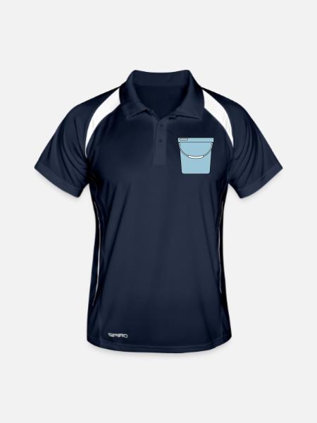 Eimer - Männer Polo atmungsaktiv - Navy/Weiß