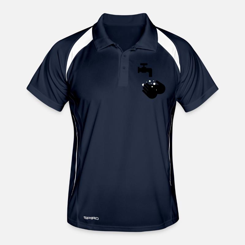 wash your hands Men's Polo breathable