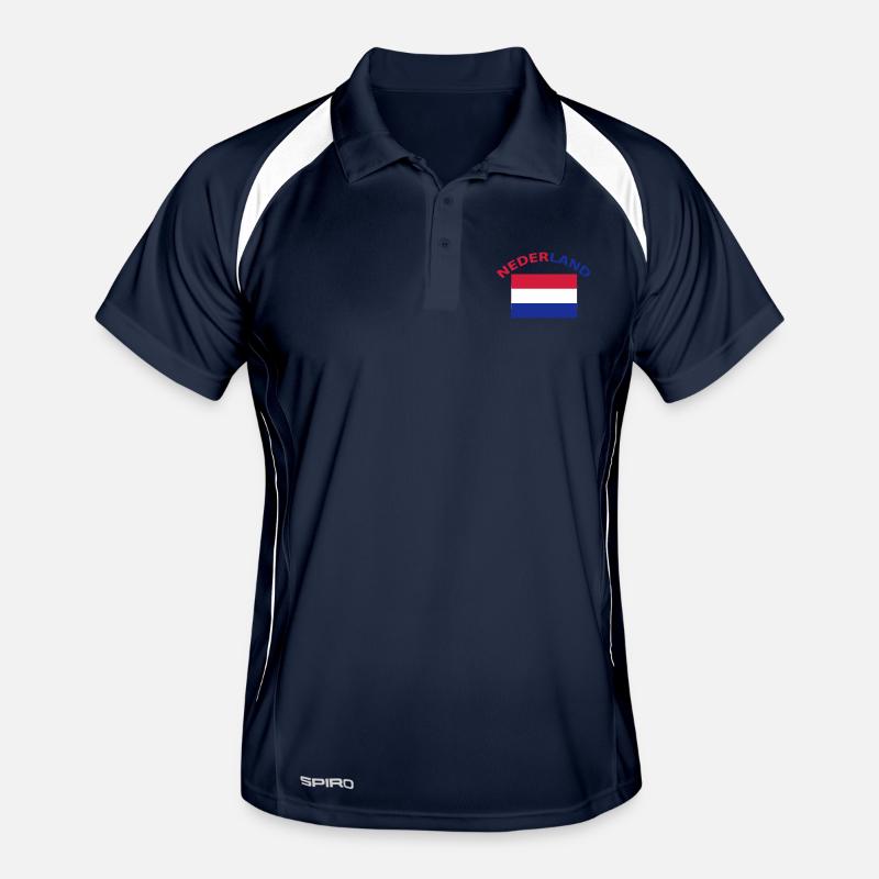 Hollande, Pays-Bas, drapeau, drapeau Polo respirant Homme