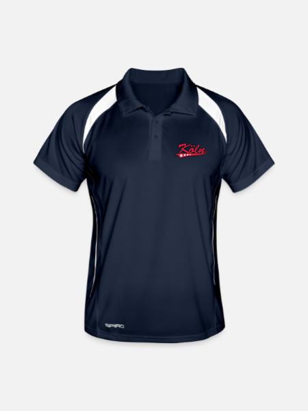 cologne - Men's Polo breathable - navy/white - Front