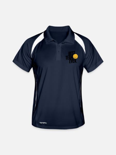 Best Team ever - Basketball - Men's Polo breathable - navy/white - Front