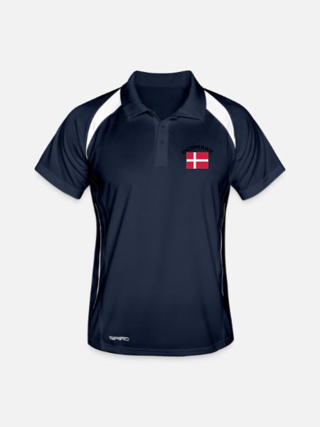 Denmark, Denmark, flag, flag - Men's Polo breathable - navy/white - Front