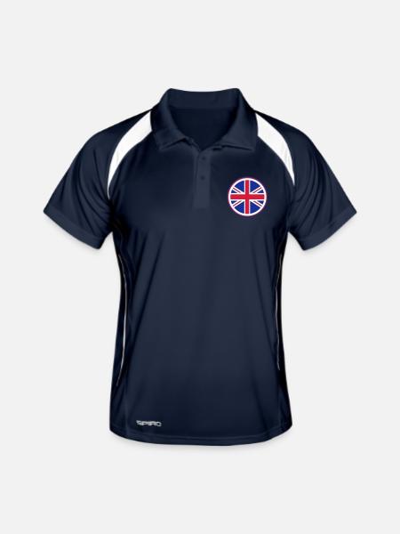 gb3_flag_vec_3 en - Men's Polo breathable - navy/white - Front
