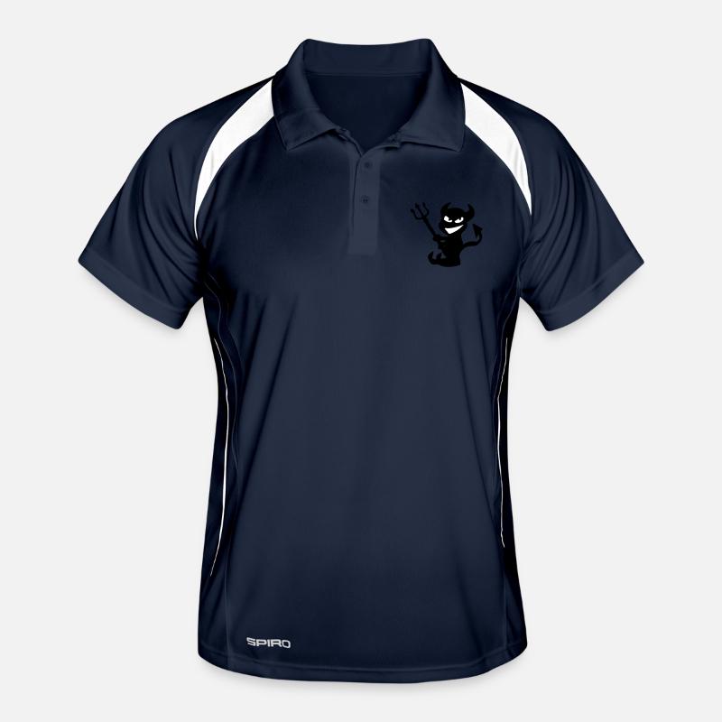 Smile evil with trident Men's Polo breathable
