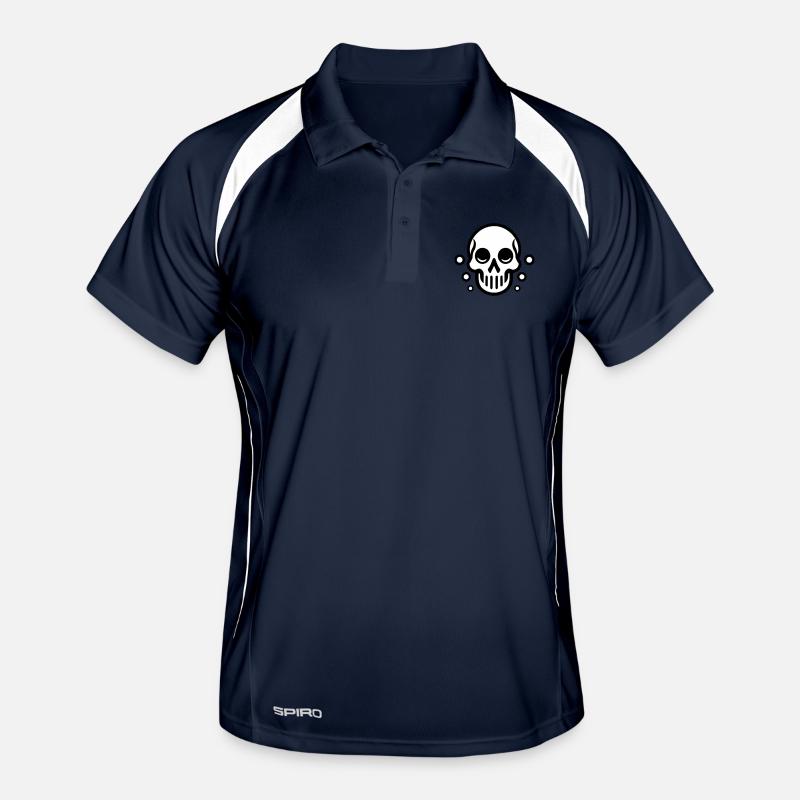 Bubble Skull - Comic Design Männer Polo atmungsaktiv