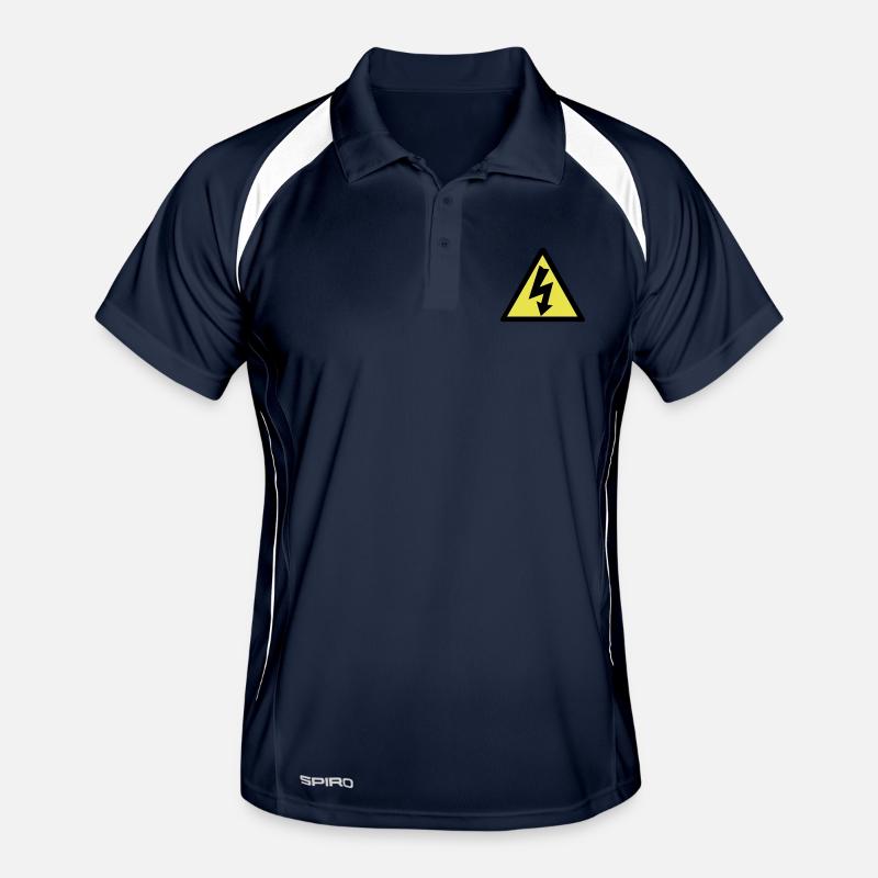 Electricity Warning Men's Polo breathable