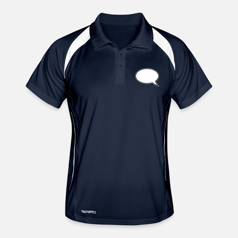 Conception de bulles de dialogue Polo respirant Homme