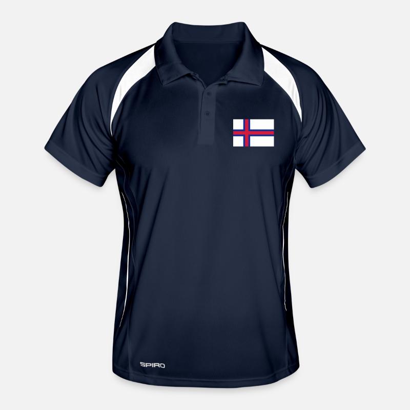 drapeau_iles_feroe Männer Polo atmungsaktiv