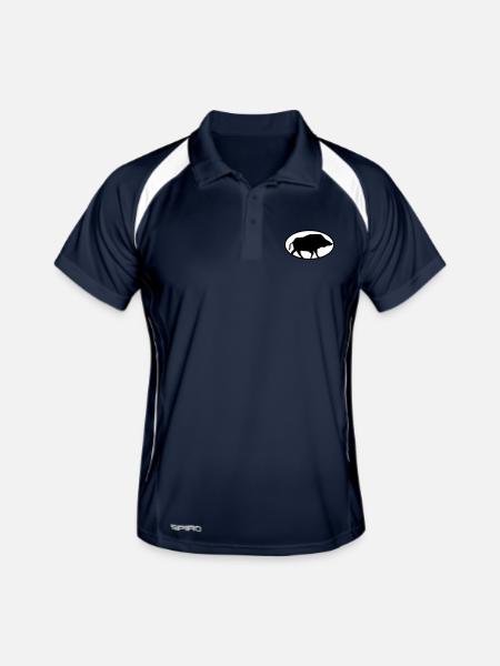 Boar - Polo respirant Homme - marine/blanc