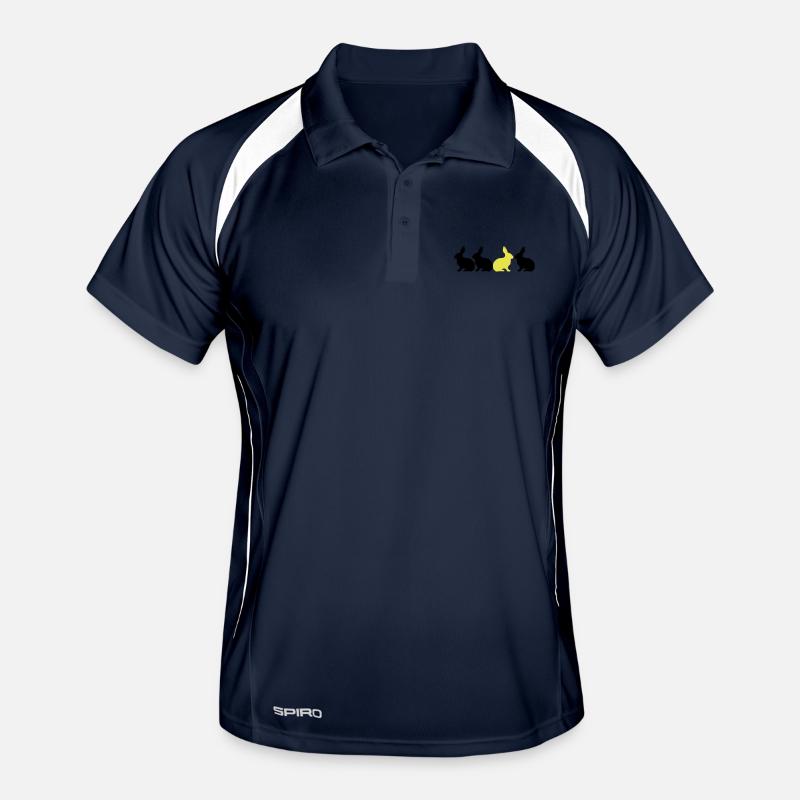 Bunny Rabbit be different! Unique contrast 2c Men's Polo breathable