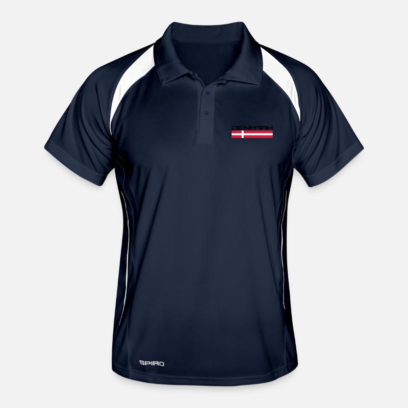 Denmark Logo Design Männer Polo atmungsaktiv