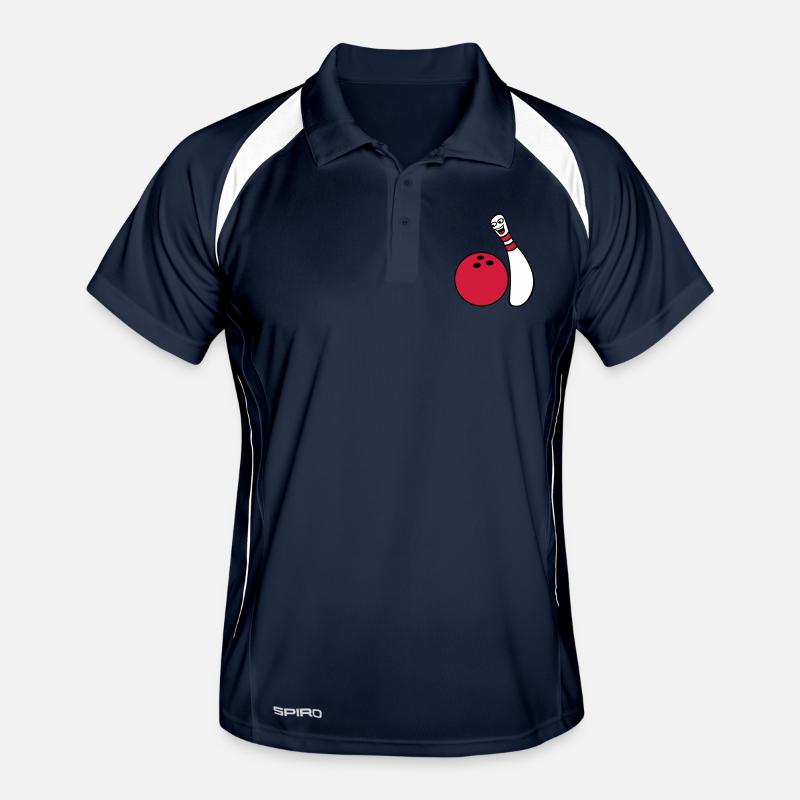 Cheeky Comic Bowling Pin Männer Polo atmungsaktiv