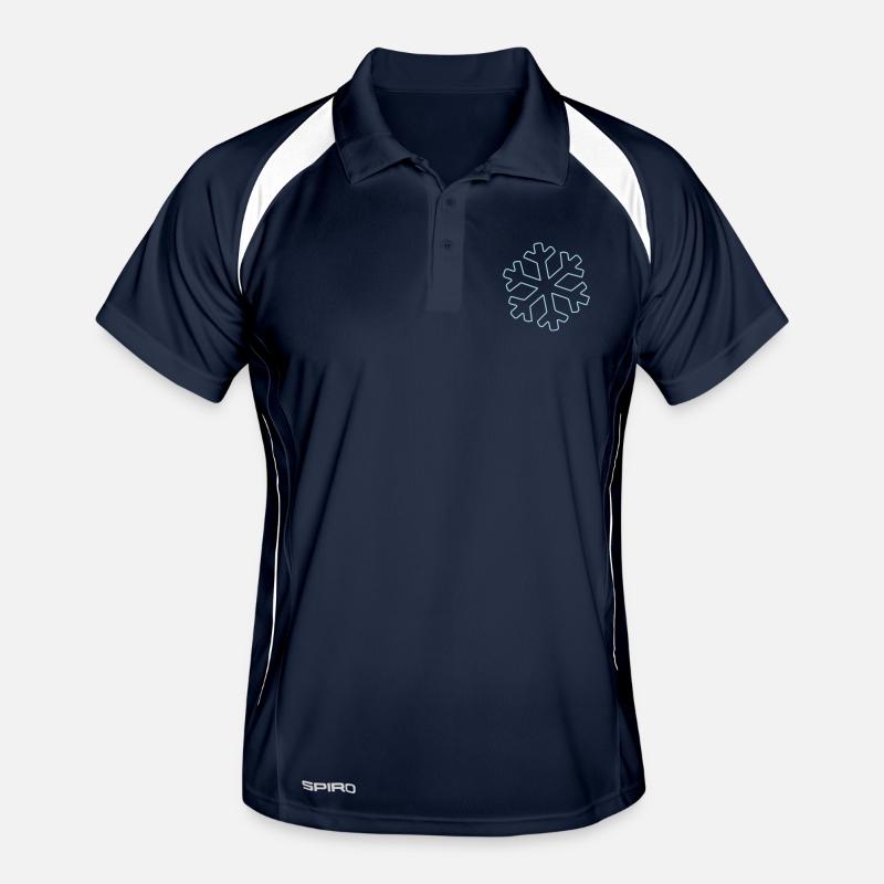 Snowflake Design 1 Men's Polo breathable