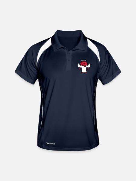 Cheeky Devil Angel - Polo respirant Homme - marine/blanc - Devant