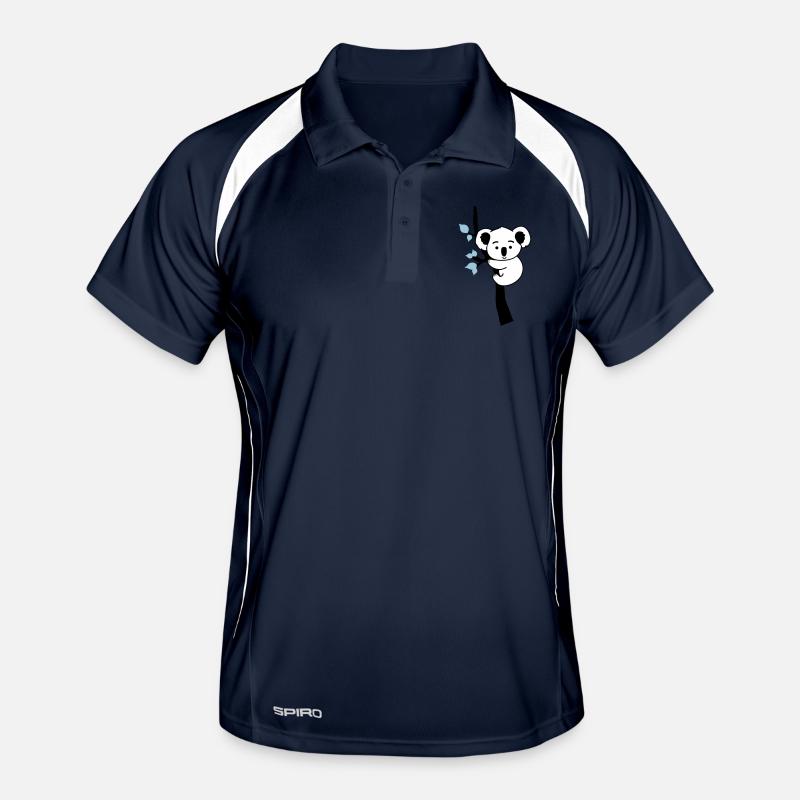Koala Ours Bande Dessinée Arbre Polo respirant Homme