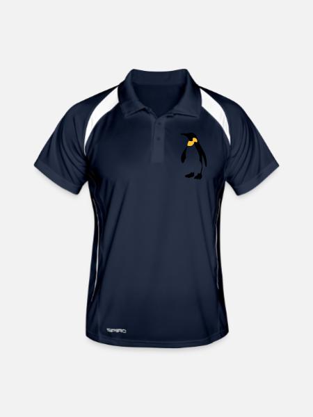 Penguin 2 colors - Men's Polo breathable - navy/white - Front