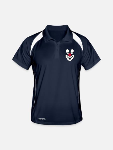 Clown - Men's Polo breathable - navy/white - Front
