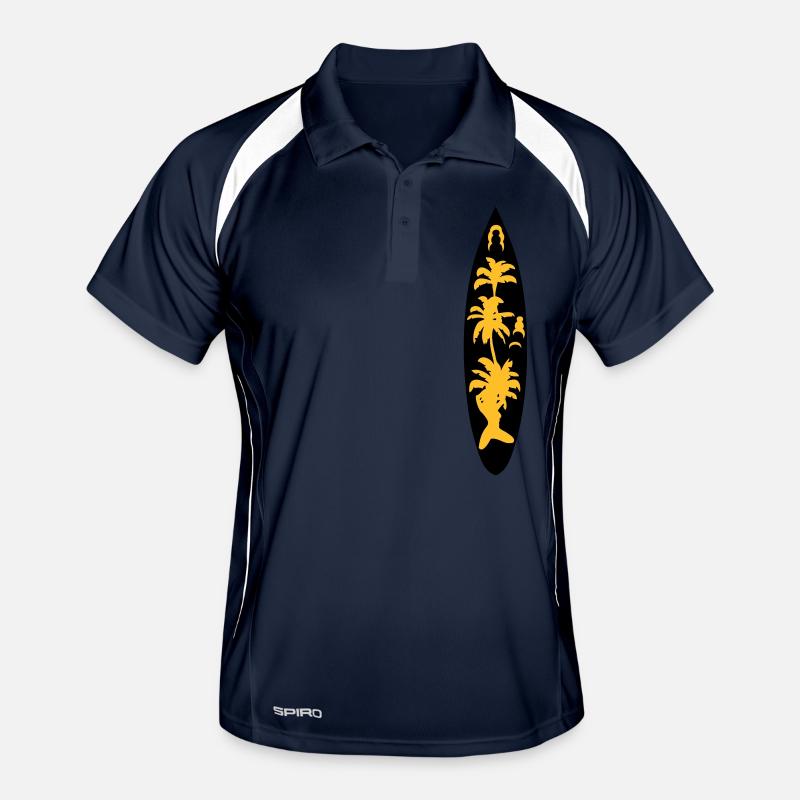 planche surf surfboard surfbrett2 Polo respirant Homme