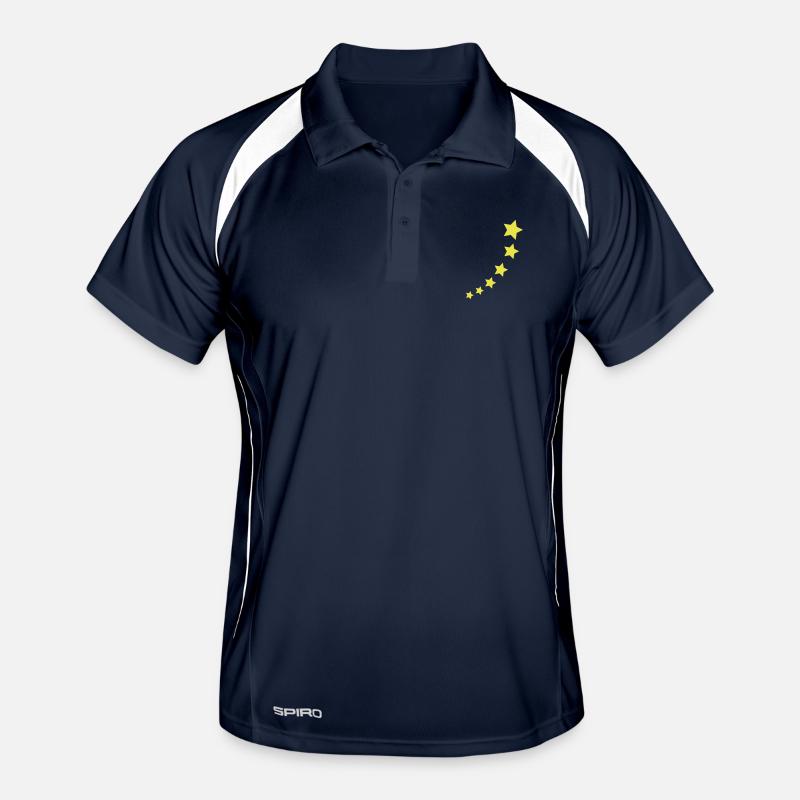 Sterne Männer Polo atmungsaktiv