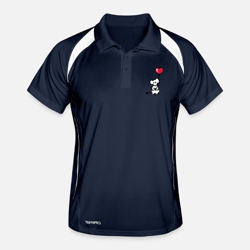 Mouse + balloon Men's Polo breathable