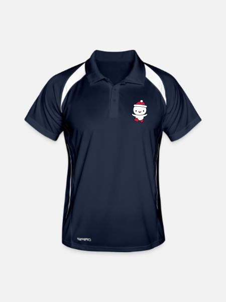 Duck Winter Hat Snow Play Fun Christmas - Men's Polo breathable - navy/white - Front