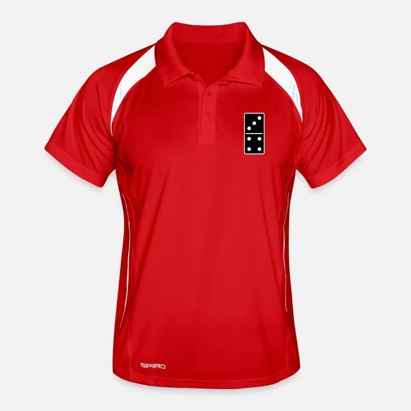 DOMINO STONE 3: 4 - VARIABLE COLOR - VECTOR DESIGN! Men's Polo breathable