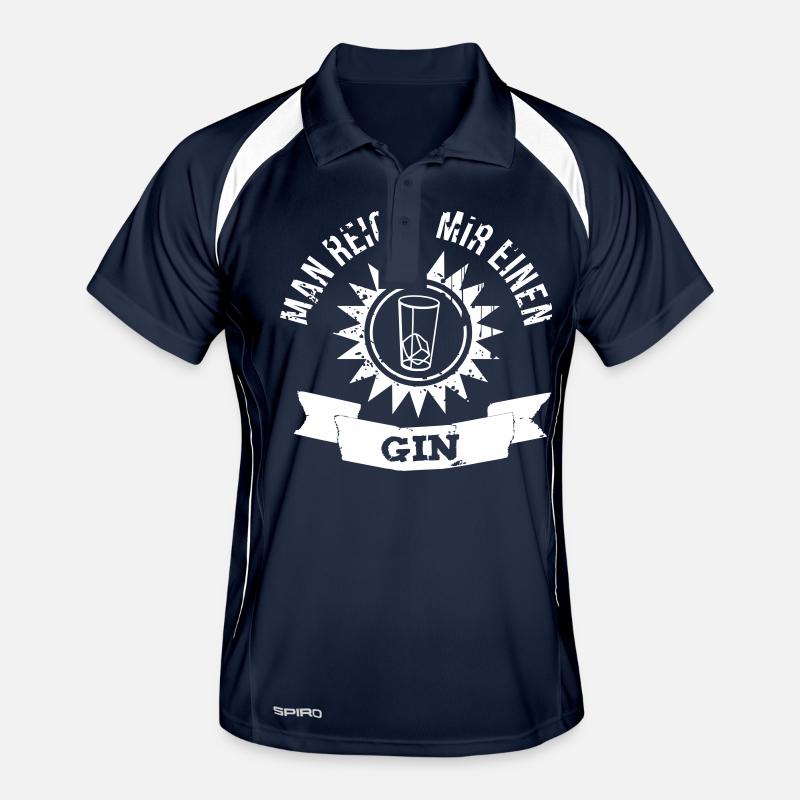 Man reiche mir einen Gin Männer Polo atmungsaktiv