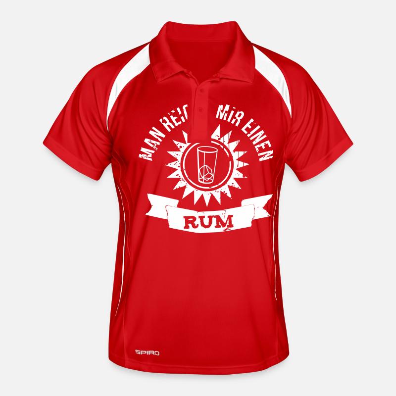 Man reiche mir einen Rum Männer Polo atmungsaktiv
