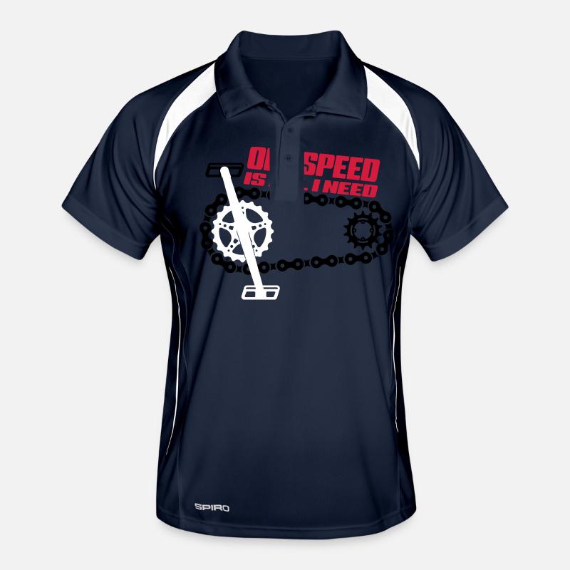 One Speed is all I need - Singelspeed Men's Polo breathable