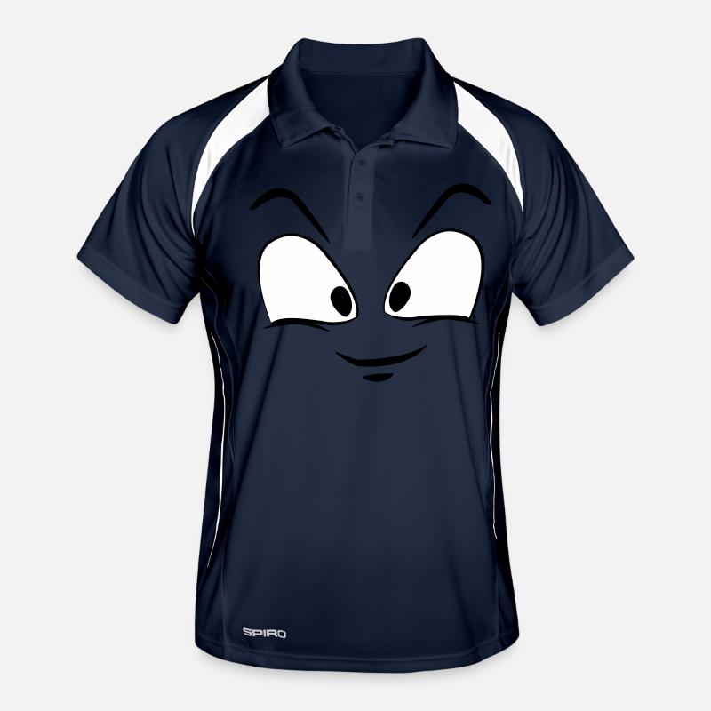 smiley face Men's Polo breathable