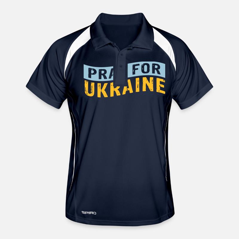 Pray for Ukraine Men's Polo breathable