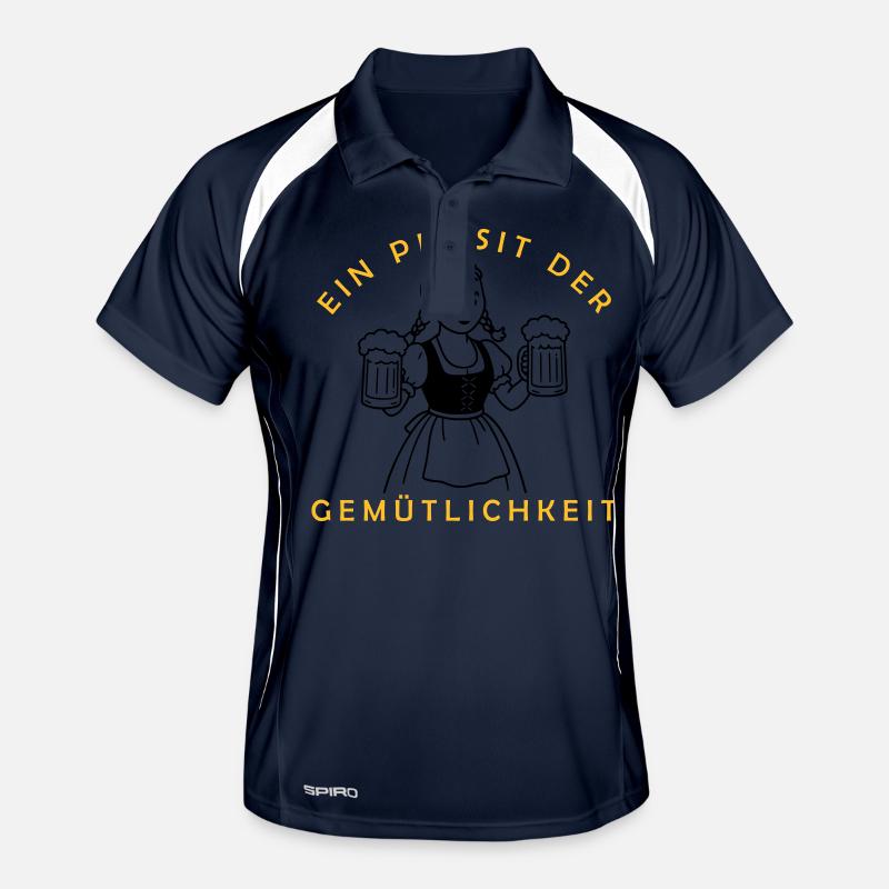 Bier Mädchen - Ein Prosit Der Gemütlichkeit Männer Polo atmungsaktiv