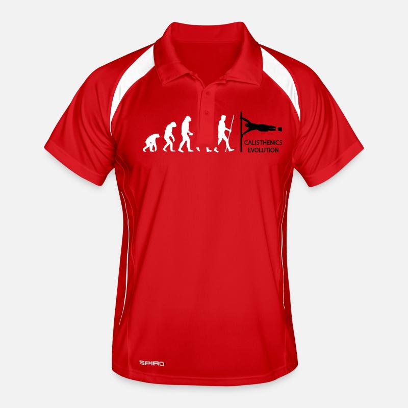 Calisthenics Human Flag Evolution Men's Polo breathable