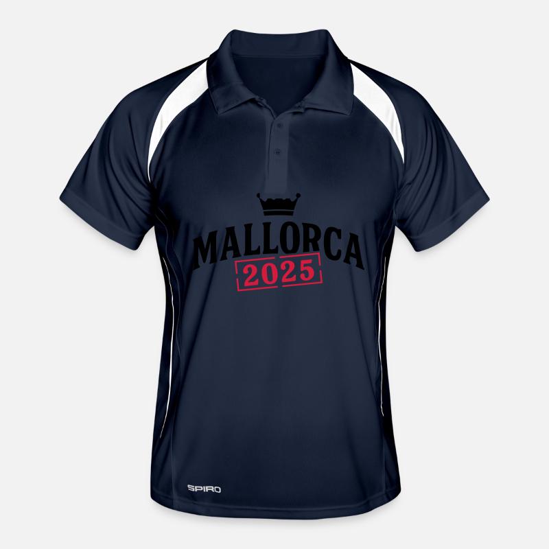 Mallorca 2025 Krone Männer Polo atmungsaktiv