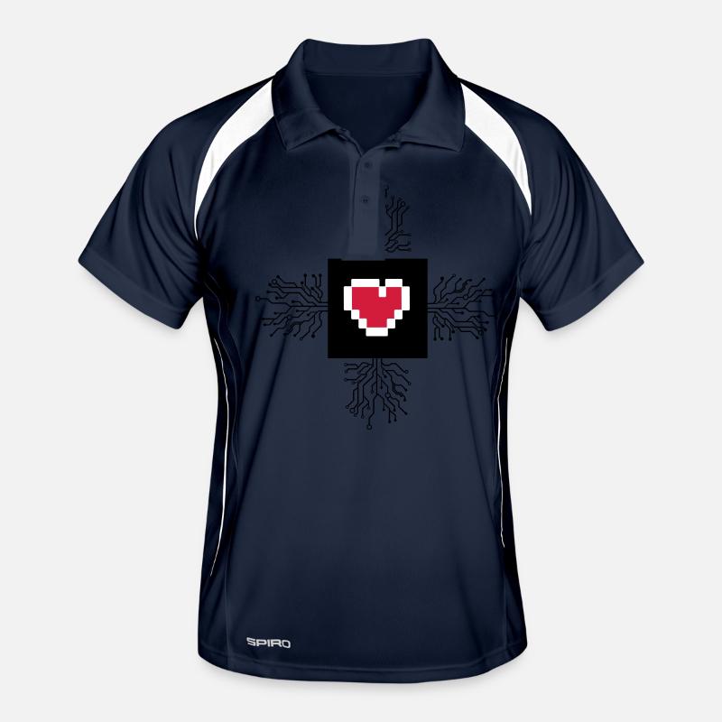 cpu_heart_02 Men's Polo breathable