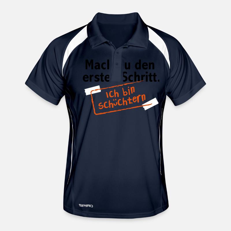Mach du den ersten Schritt. Ich bin schüchtern Männer Polo atmungsaktiv