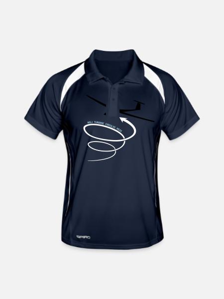 nol__turbare_circulos_meos - Men's Polo breathable - navy/white - Front